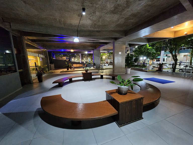 Apê Pé na Areia 2quartos Vista Deslumbrante