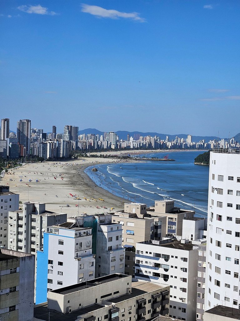 Apê Pé na Areia 2quartos Vista Deslumbrante