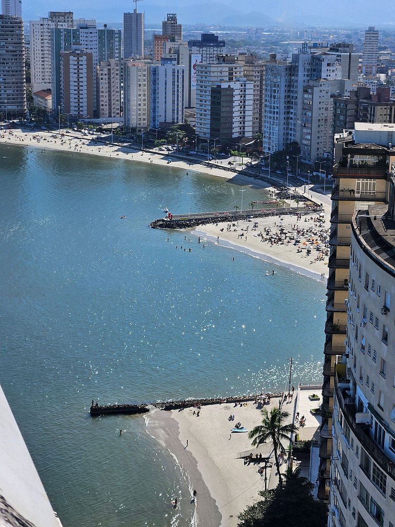 Apê Pé na Areia 2quartos Vista Deslumbrante